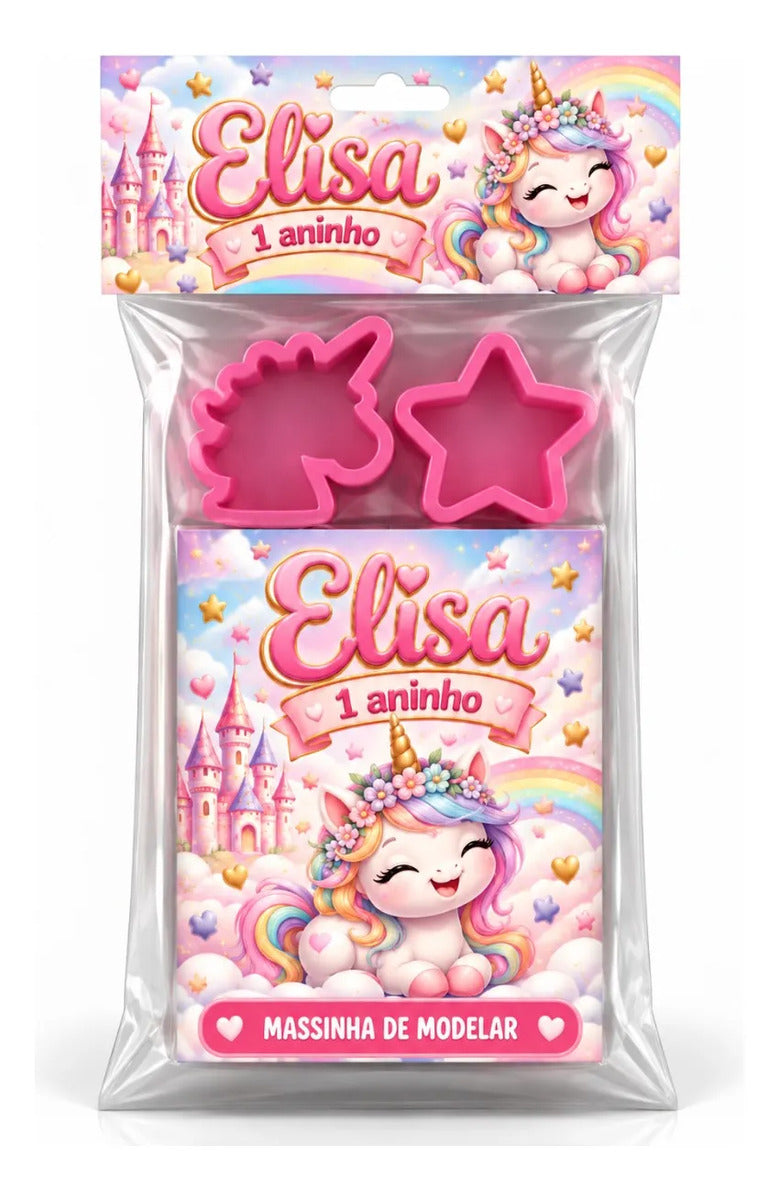 Kit 10 Massinhas Personalizadas Flamingo