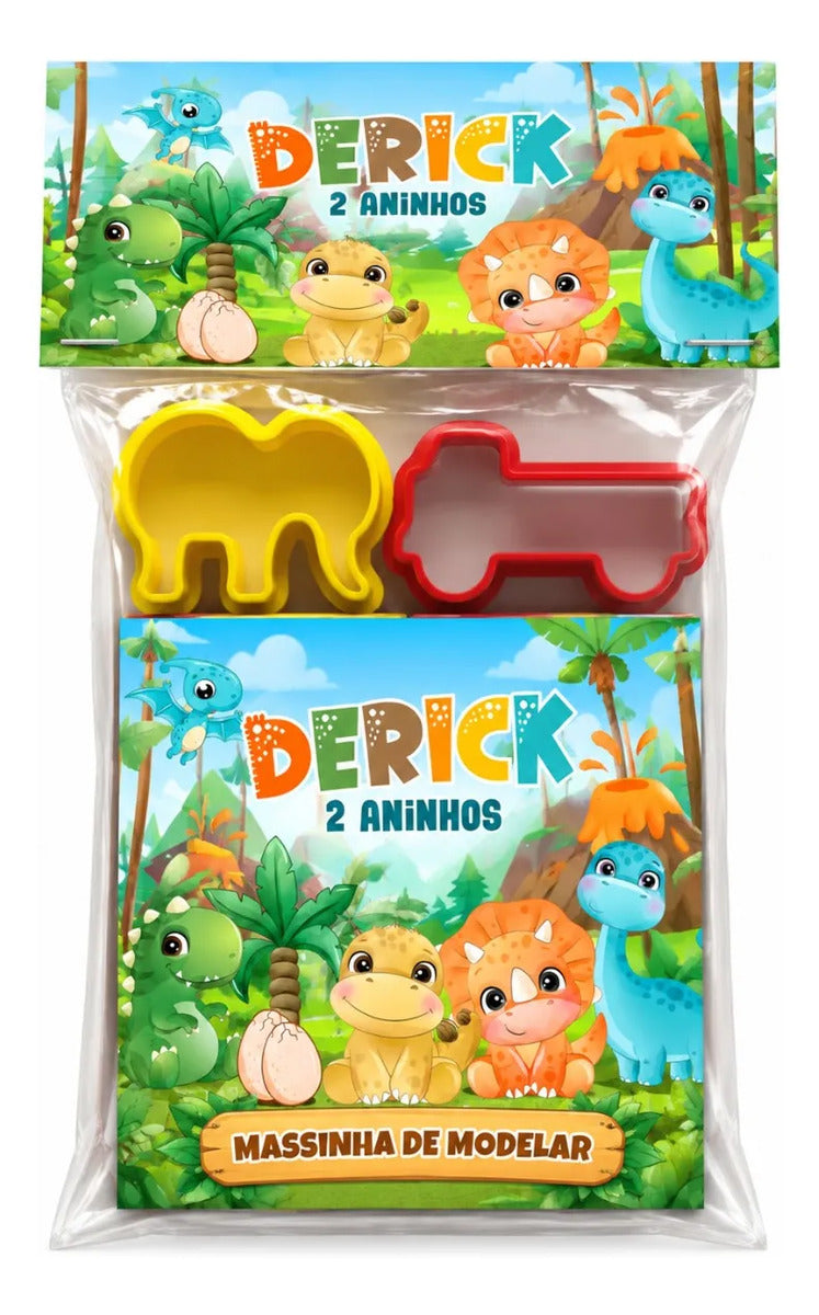 Kit 10 Massinhas Personalizadas Safari