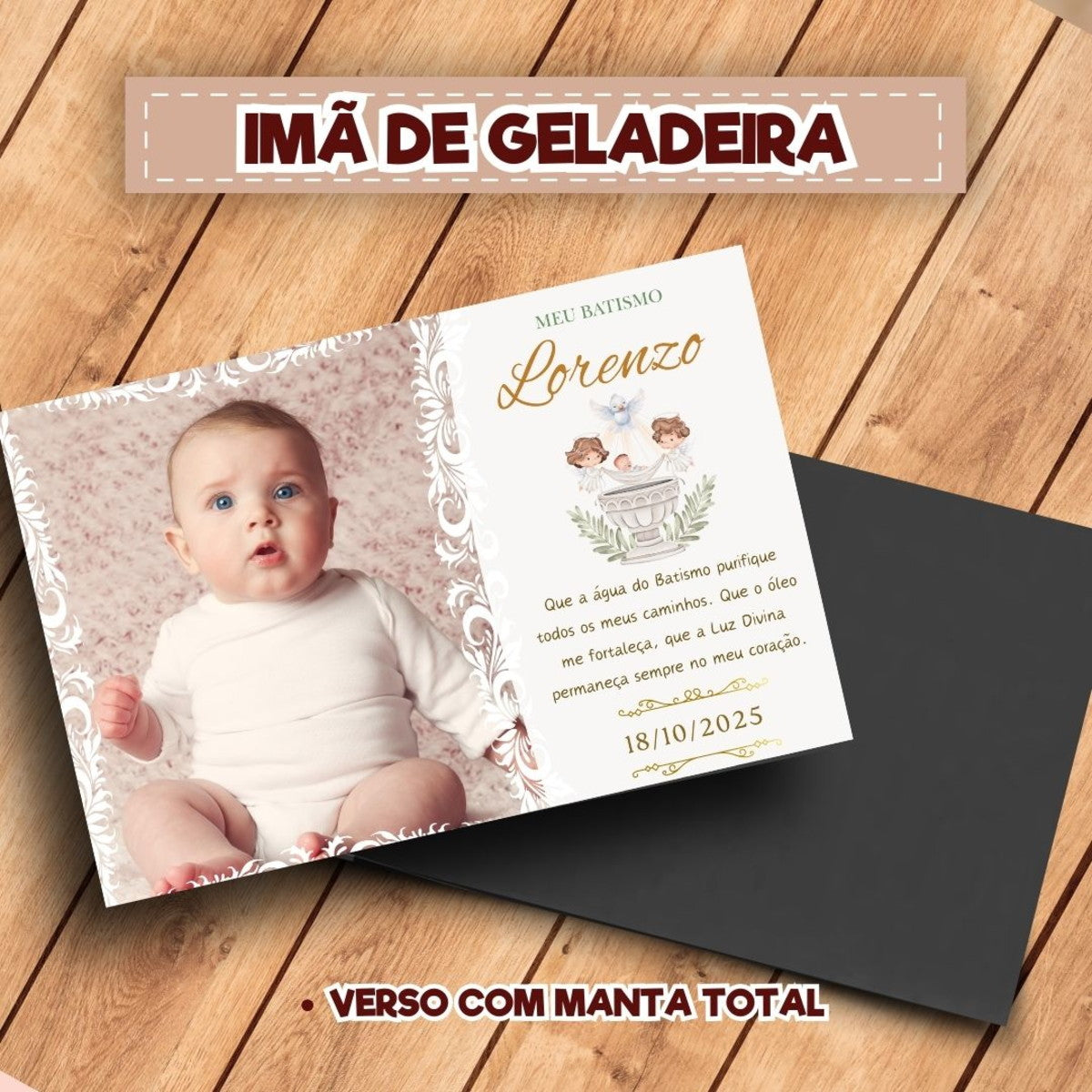 20 Ímãs De Geladeira Batizado