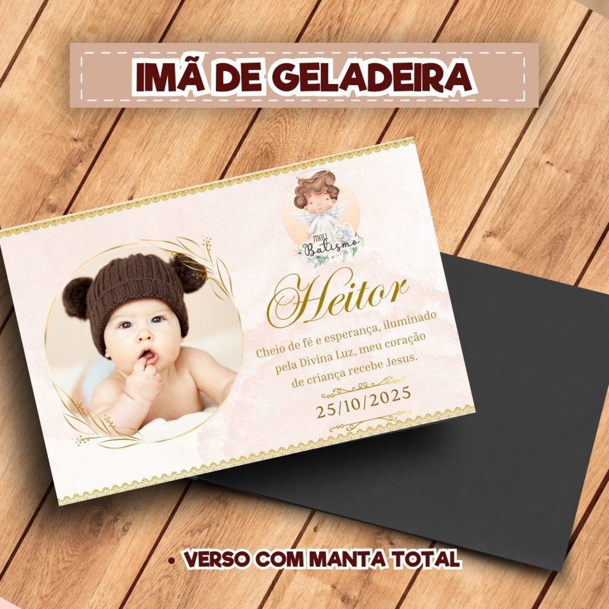 20 Ímãs De Geladeira Batizado