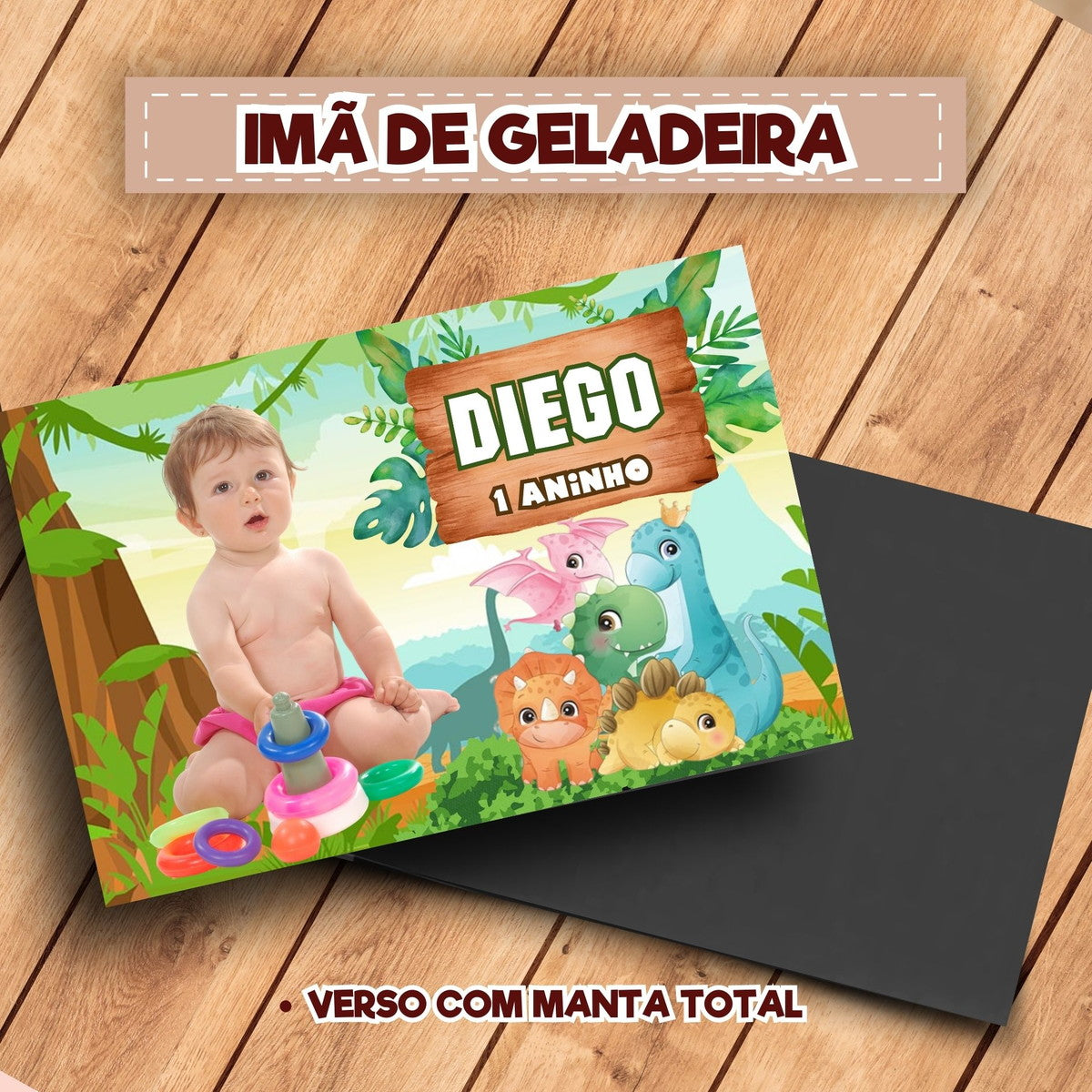 20 Ímãs De Geladeira Dino Baby