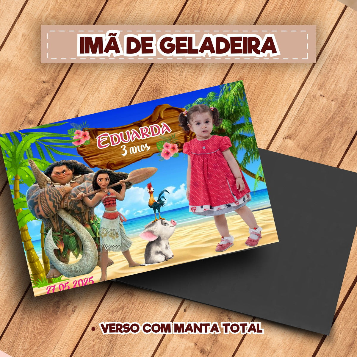 20 Ímãs De Geladeira Moana