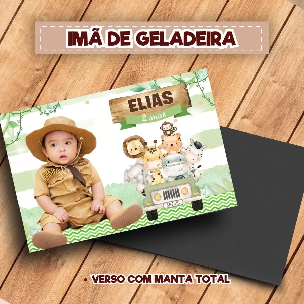 20 Ímãs De Geladeira Safari Baby