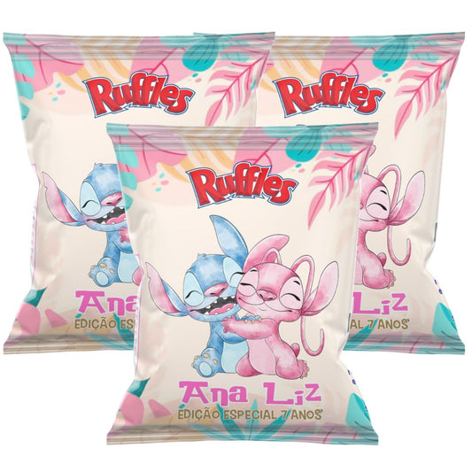 Kit 10 Embalagens para Salgadinho - Ana Liz (Ruffles)