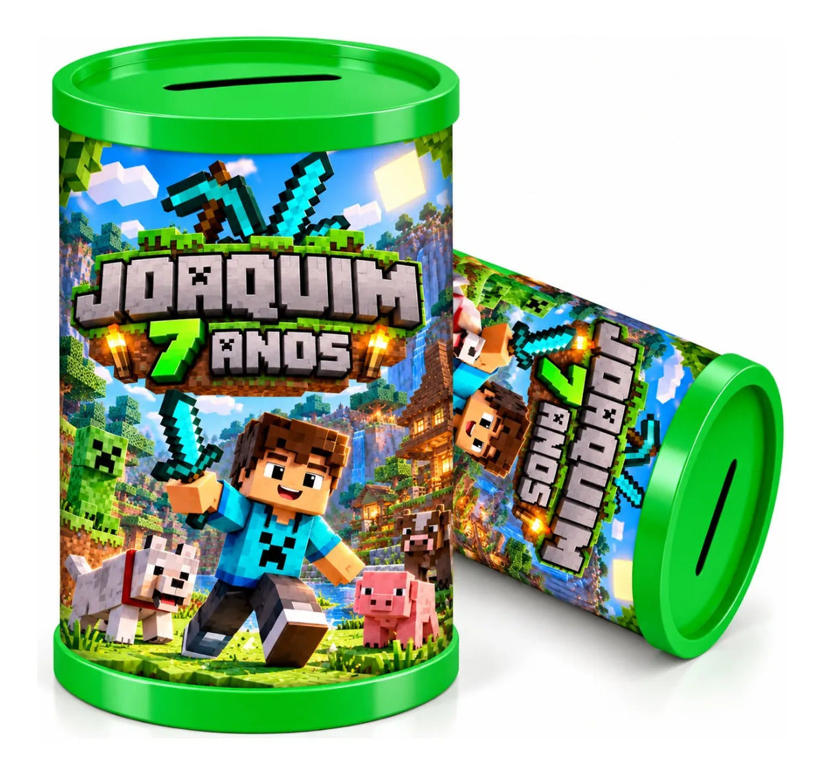COFRINHO PERSONALIZADO MINECRAFT (KIT COM 10)