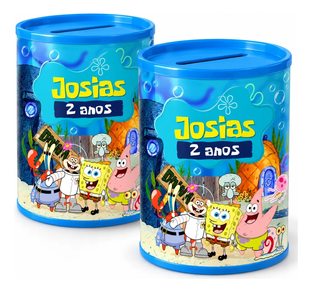 COFRINHO PERSONALIZADO BOB ESPONJA (KIT COM 10)
