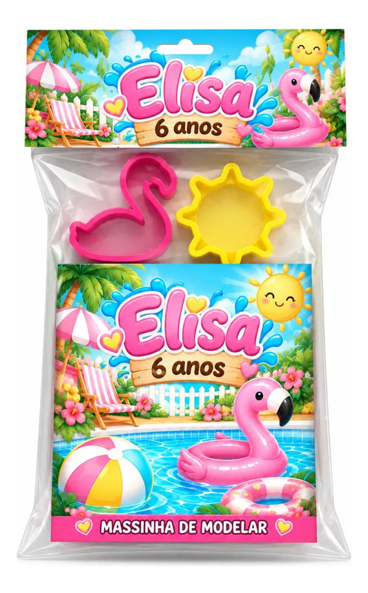 Kit 10 Massinhas Personalizadas Fazendinha Rosa