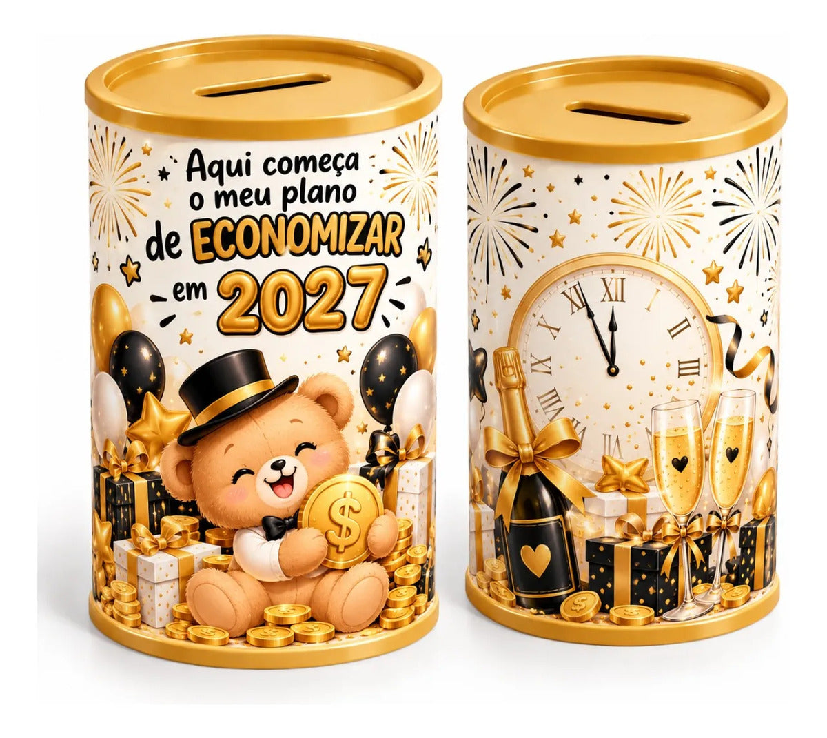 COFRINHO TEMA ANO NOVO  (KIT COM 10)