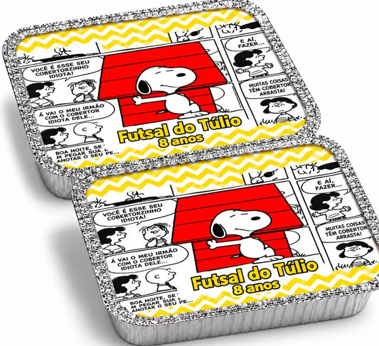 KIT 20 MARMITINHAS DE ALUMÍNIO SNOOPY