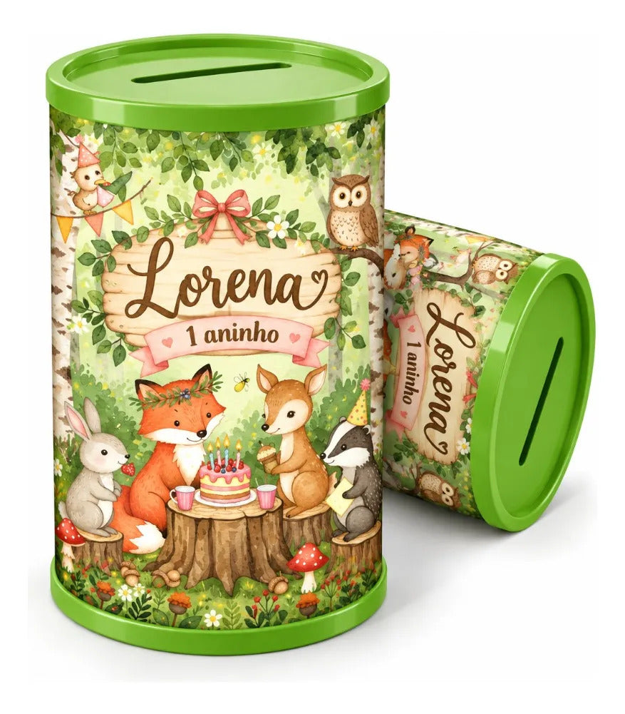 COFRINHO PERSONALIZADO BOSQUE ENCANTADO (KIT COM 10)