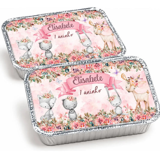 KIT 20 MARMITINHAS PERSONALIZADAS BOSQUE ENCANTADO