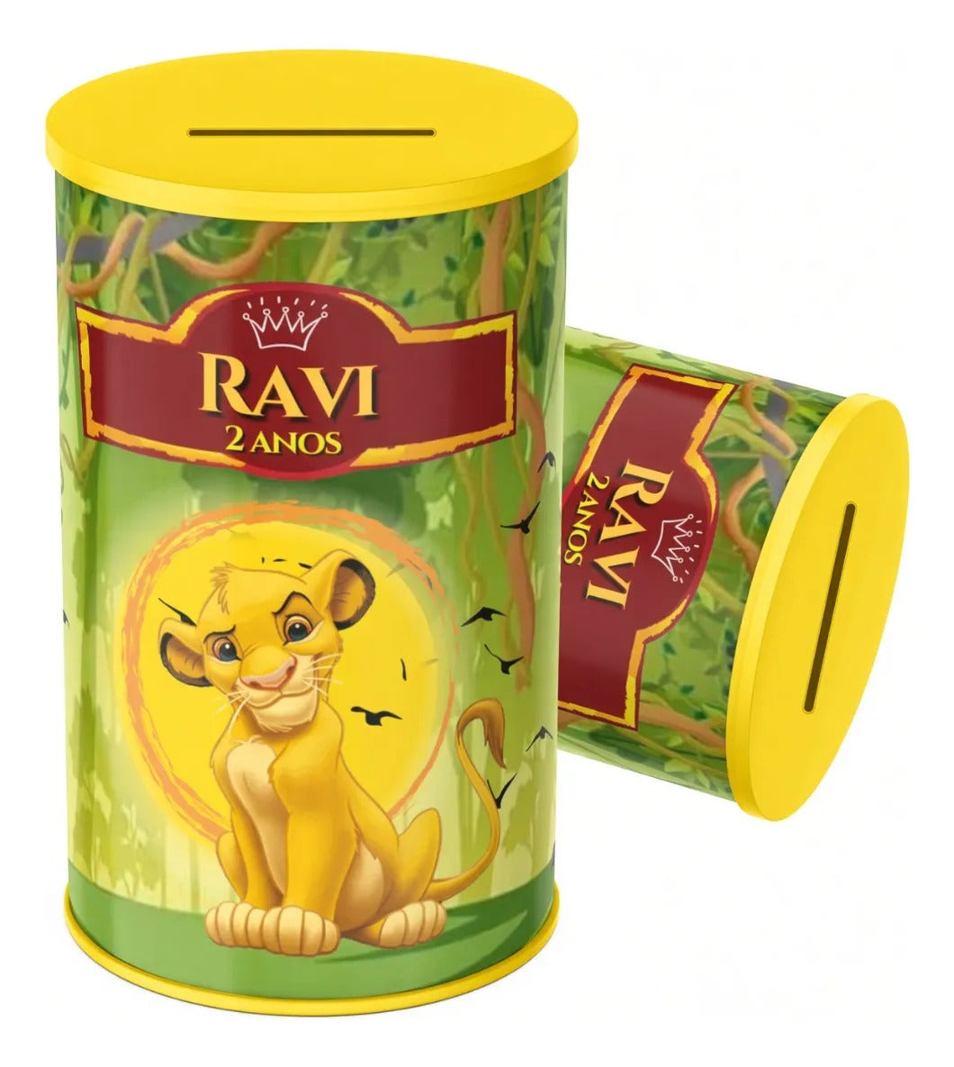COFRINHO PERSONALIZADO REI LEÃO (KIT COM 10)