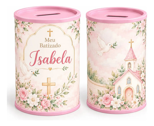 COFRINHO PERSONALIZADO BATIZADO MENINA 2  (KIT COM 10)