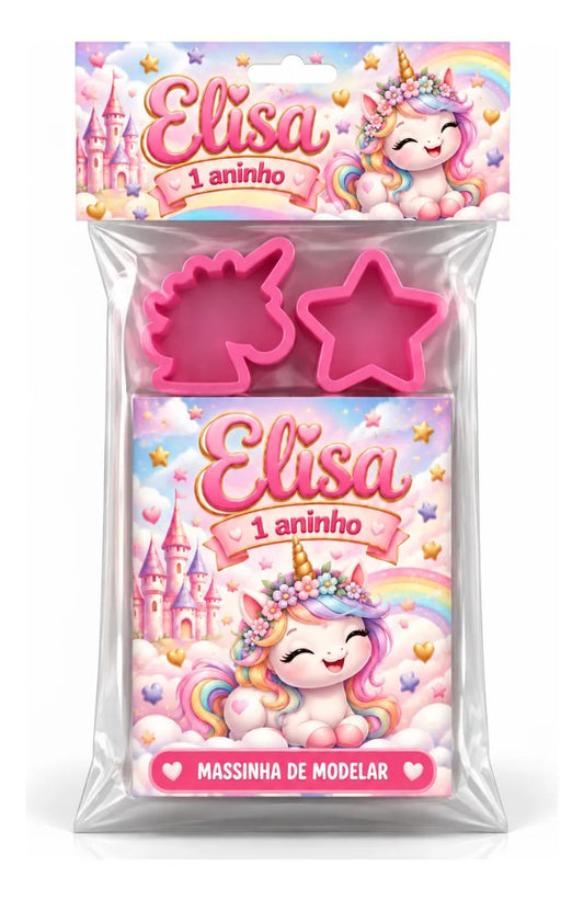 Kit 10 Massinhas Personalizadas Flamingo