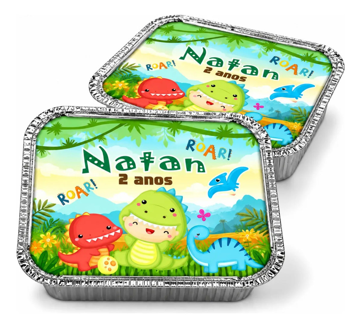 KIT 20 MARMITINHAS DE ALUMÍNIO SAFARI BABY