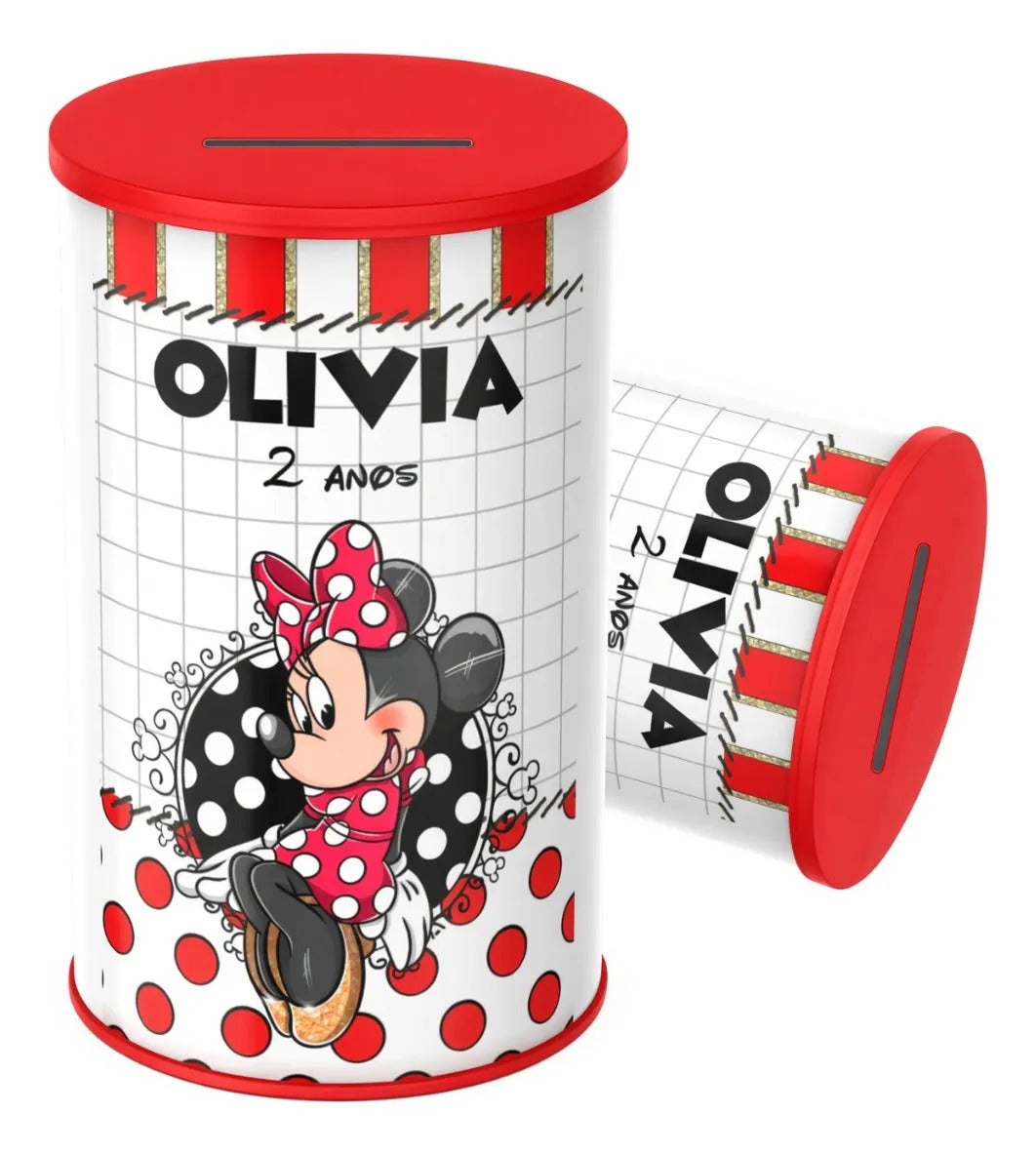 COFRINHO PERSONALIZADO MINNIE (KIT COM 10)