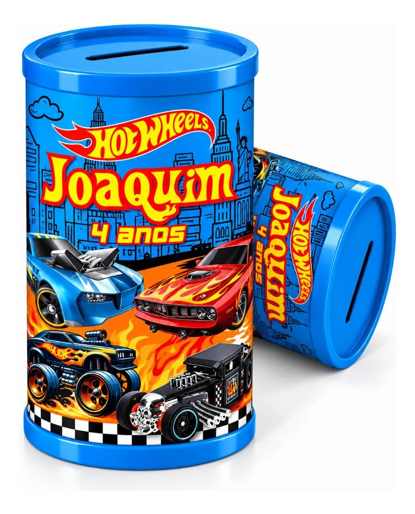 COFRINHO PERSONALIZADO HOT WHEELS 2 (KIT COM 10)