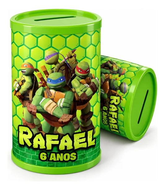 COFRINHO PERSONALIZADO TARTARUGA NINJA (KIT COM 10)