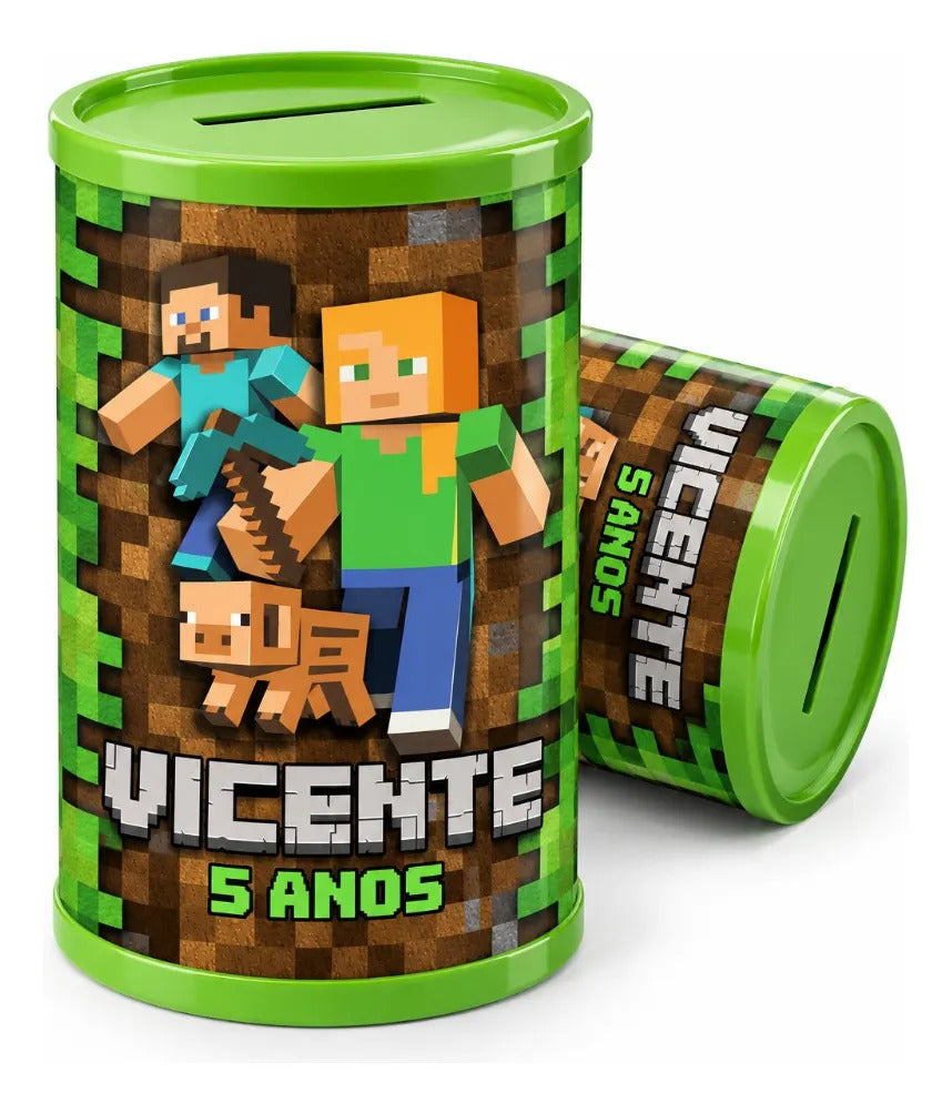 COFRINHO PERSONALIZADO MINECRAFT 2 (KIT COM 10)