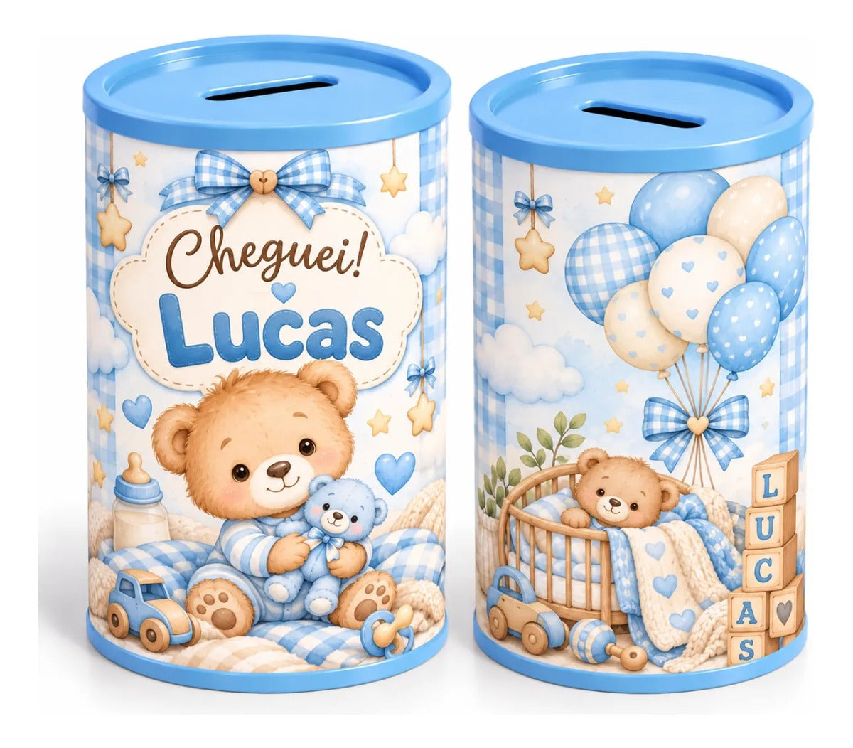 COFRINHO PERSONALIZADO MATERNIDADE CHEGUEI  (KIT COM 10)