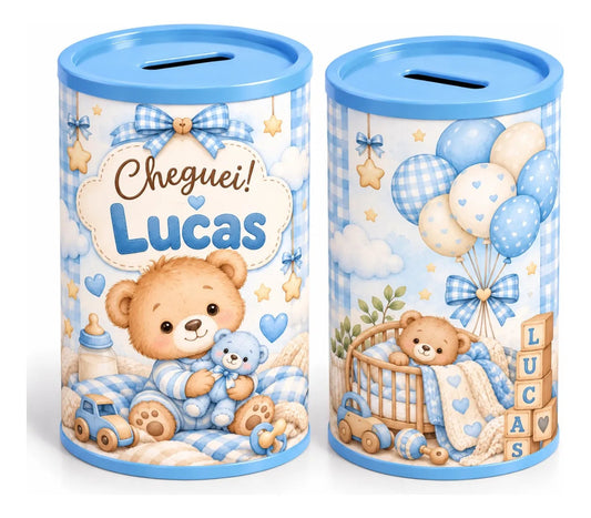 COFRINHO PERSONALIZADO MATERNIDADE CHEGUEI  (KIT COM 10)