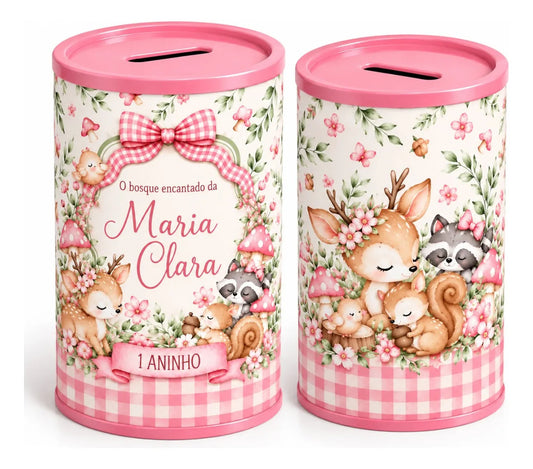 COFRINHO PERSONALIZADO BOSQUE ENCANTADO 4  (KIT COM 10)