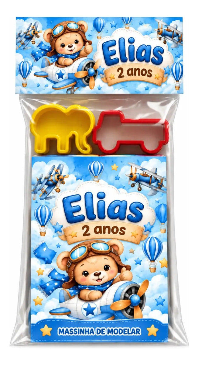 Kit 10 Massinhas Personalizadas Sereia