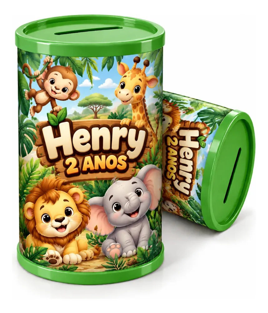 COFRINHO PERSONALIZADO SAFARI (KIT COM 10)