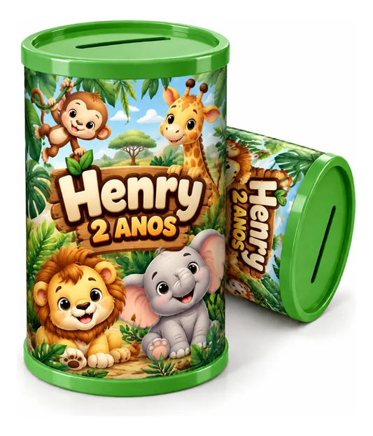 COFRINHO PERSONALIZADO SAFARI (KIT COM 10)