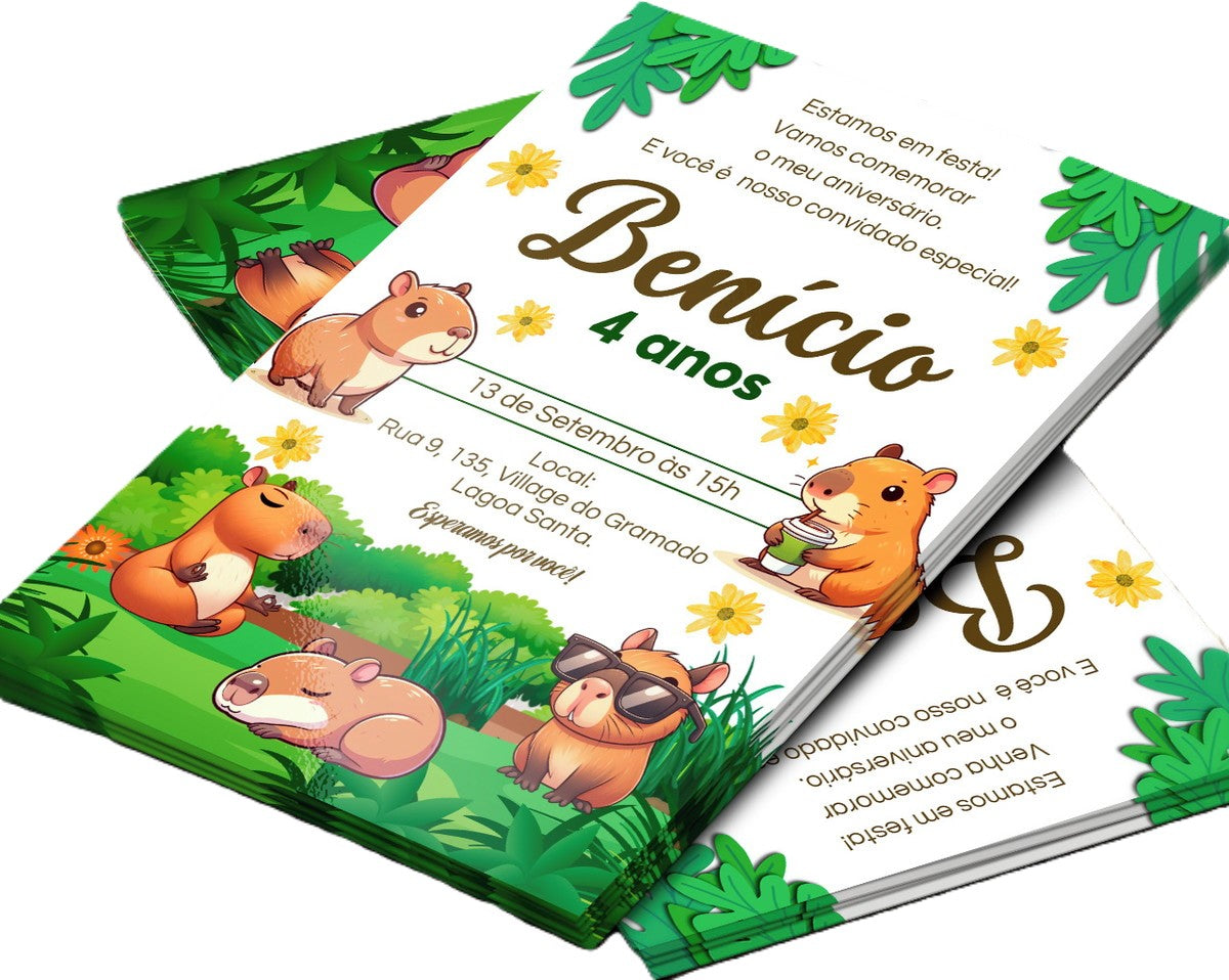 Convite Digital Capivara