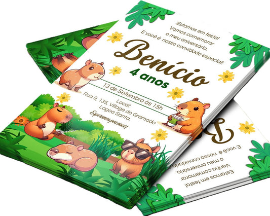 Convite Digital Capivara