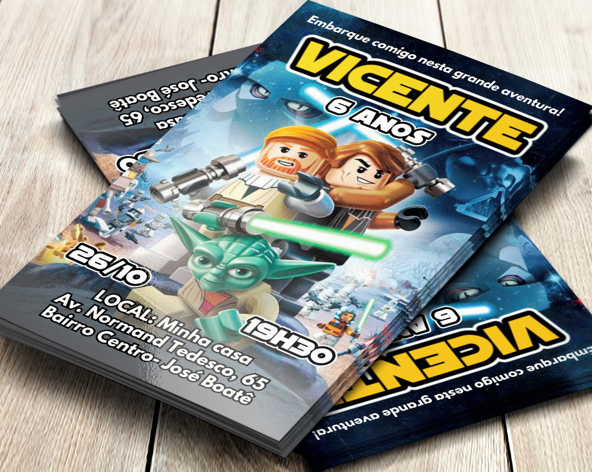 Convite Digital Lego Star Wars