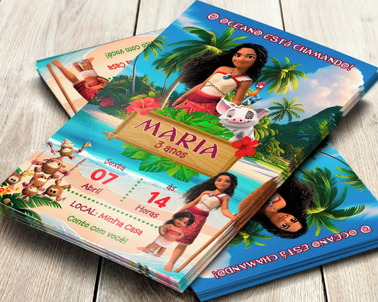 Convite Digital Moana 2