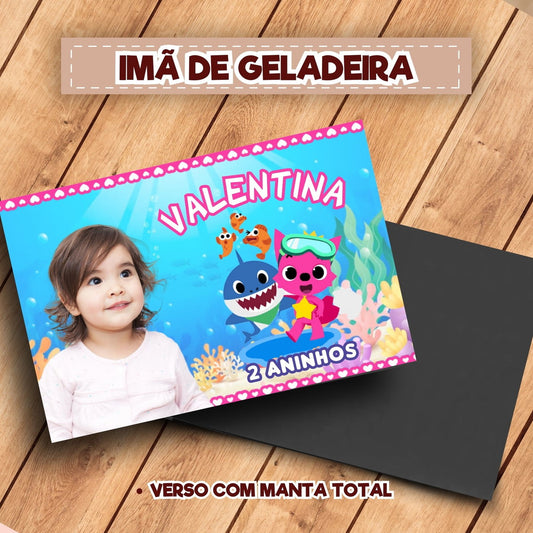 20 Ímãs De Geladeira Baby Shark