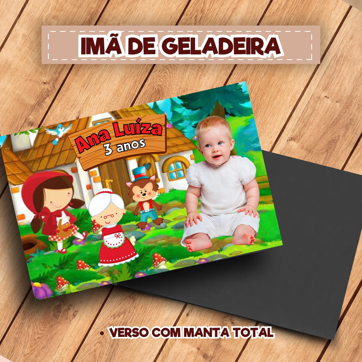 20 Ímãs De Geladeira Chapeuzinho Vermelho
