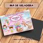 20 Ímãs De Geladeira Circo Rosa