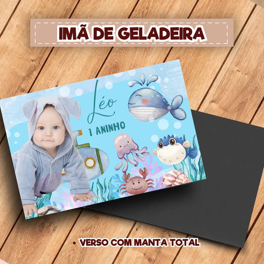20 Ímãs De Geladeira Fundo do Mar