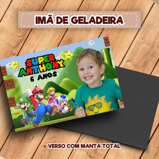 20 Ímãs De Geladeira Super Mario