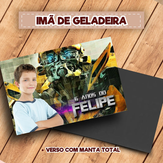 20 Ímãs De Geladeira Transformers (Bumblebee)