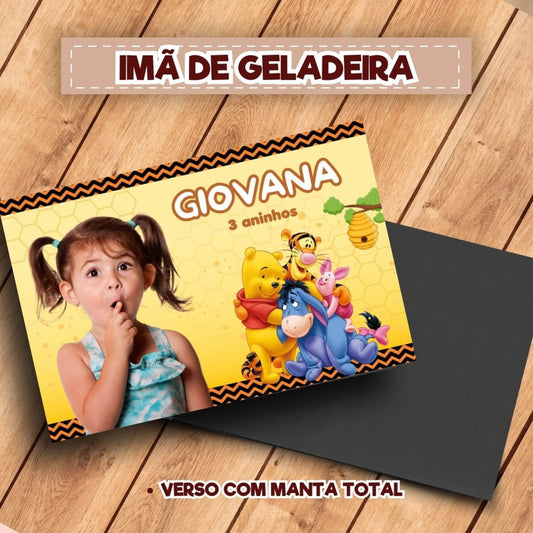 20 Ímãs De Geladeira Ursinho Pooh