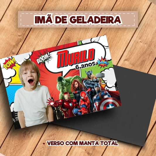 20 Ímãs De Geladeira Vingadores