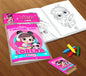 10 Kit Colorir Luluca (livrinho + Giz De Cera)