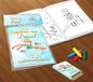 10 Kit Colorir Pequeno Príncipe (livrinho + Giz De Cera)