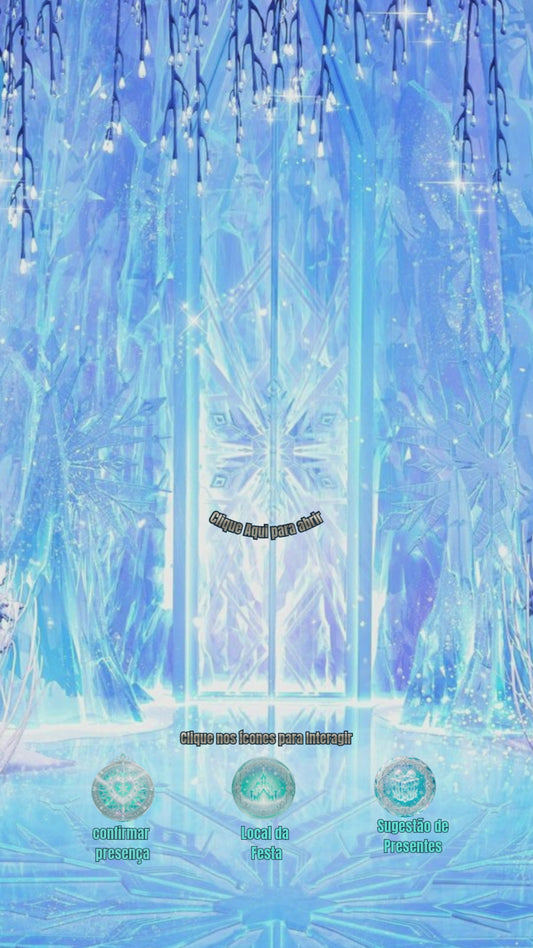 Convite Animado Frozen