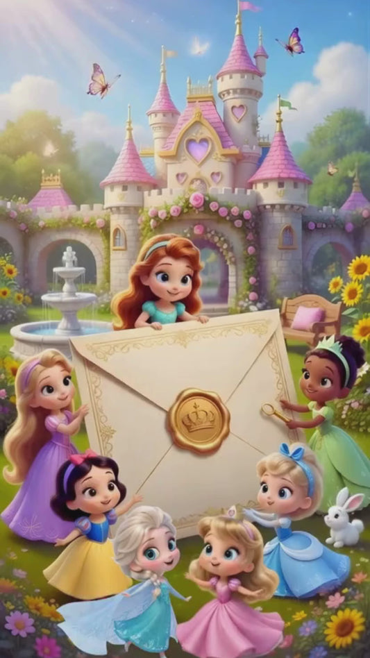 Convite Animado Princesas da Disney Baby