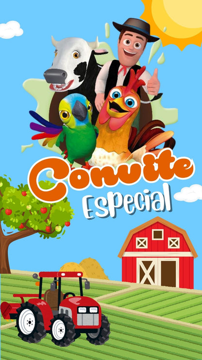Convite Animado Fazenda Do Zenon
