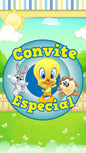 Convite Animado Looney Tunes Baby