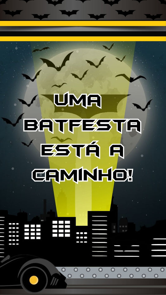 Convite Animado Batman Cute