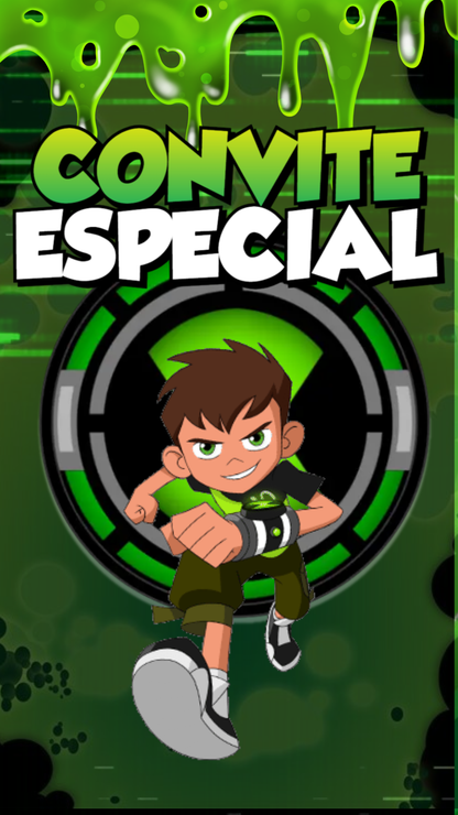 Convite Animado Ben 10