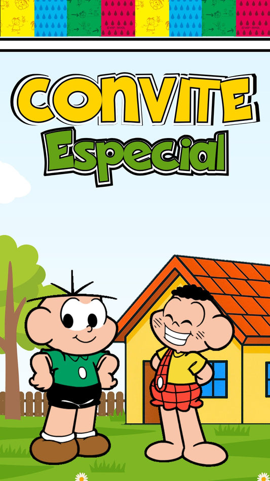 Convite Animado Cascão E Cebolinha